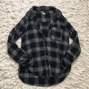 Black and white HOLLISTER flannel